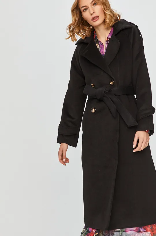 чёрный Answear Lab - Пальто с примесью шерсти