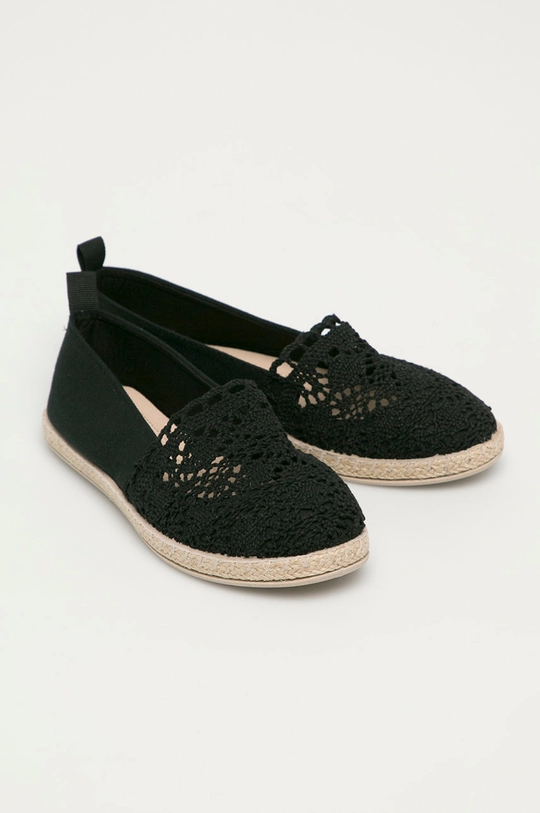 Answear Lab espadryle czarny