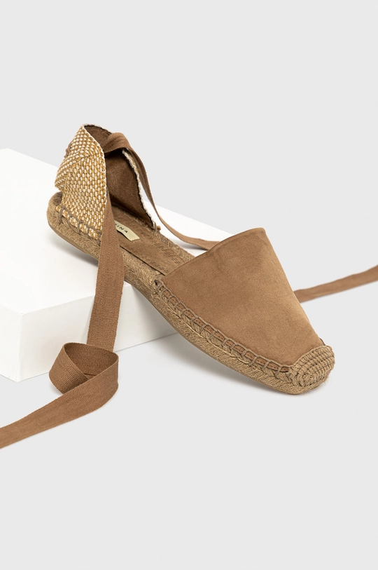 Answear Lab Espadryle brązowy