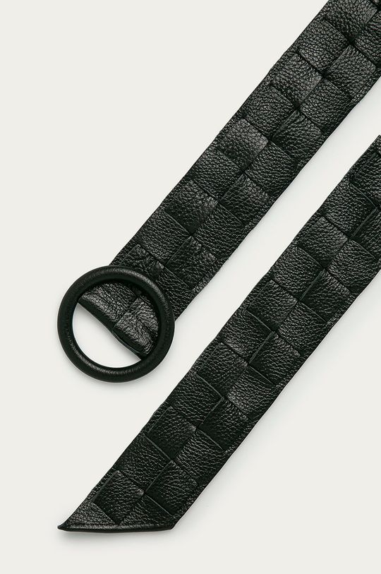 černá Answear Lab - Kožený pásek Dámský