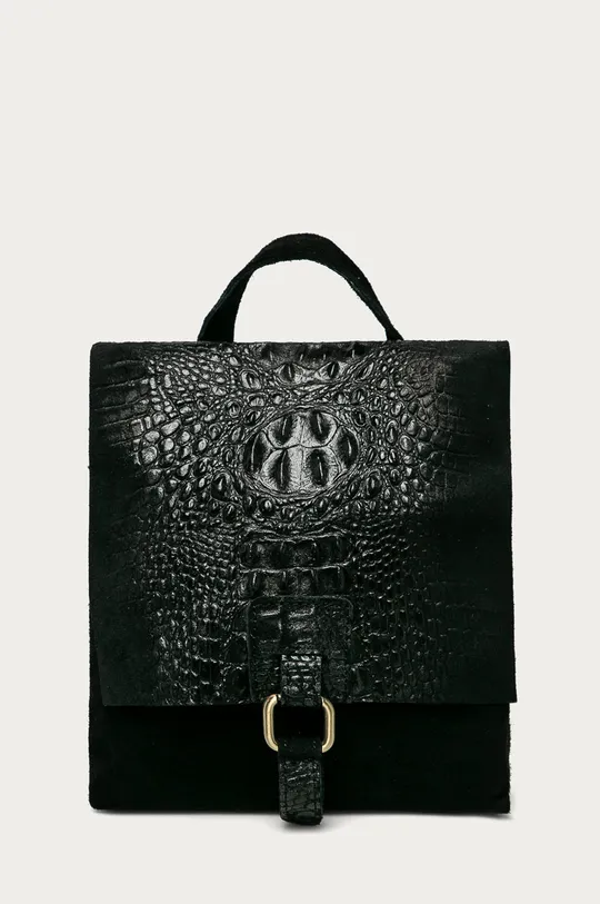 чорний Answear Lab - Шкіряний рюкзак Жіночий