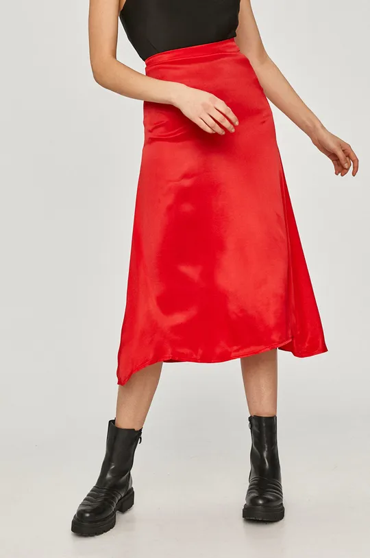 czerwony Answear Lab - Spódnica Damski
