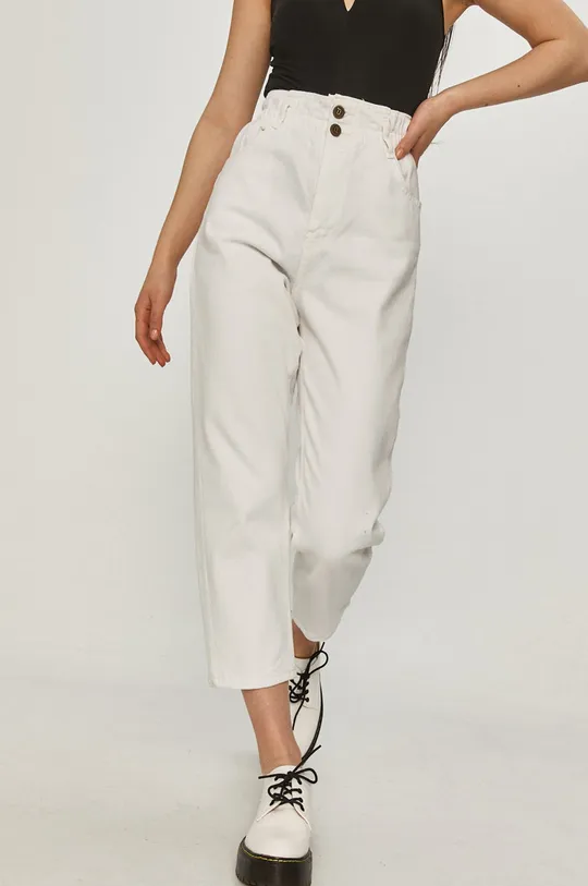 biały Answear Lab Spodnie Damski