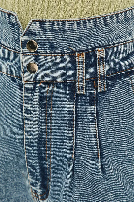 albastru Answear Lab - Pantaloni scurti jeans