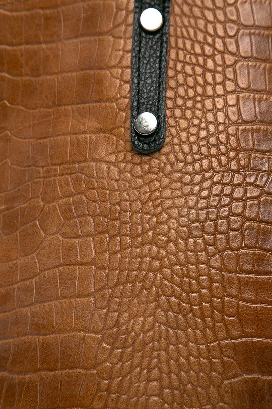 Answear - Kožená kabelka hnedá