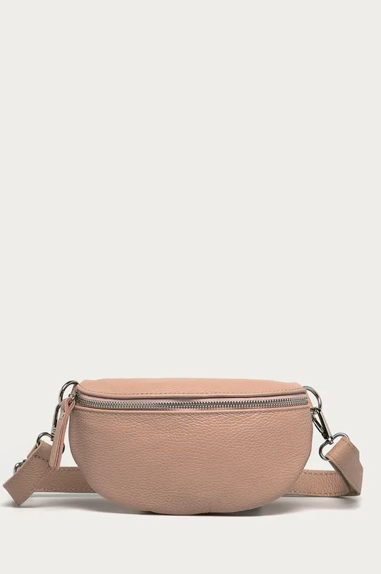 рожевий Answear Lab - Шкіряна сумка на пояс Жіночий