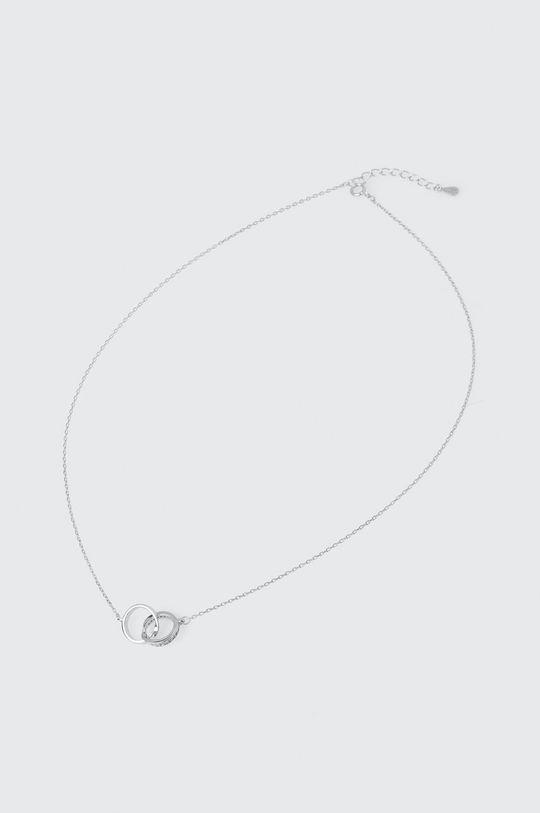 Answear Lab - Strieborný náhrdelník strieborná