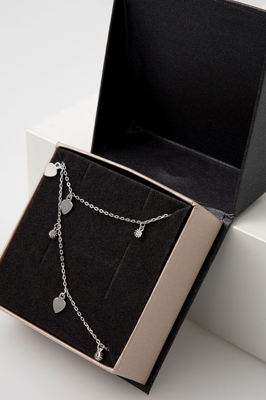 stříbrná Answear Lab - Stříbrný náhrdelník a náramek Dámský