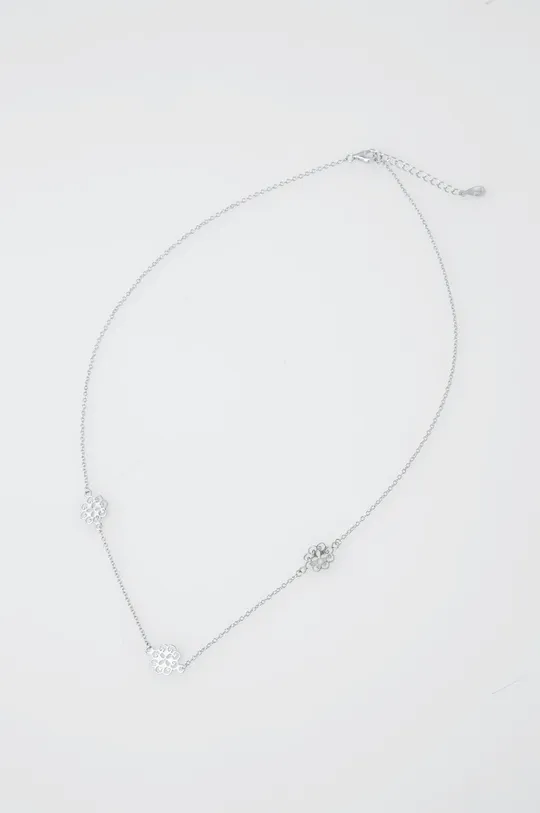 Answear Lab - Srebrna ogrlica, narukvica i naušnice srebrna