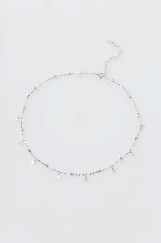 srebrna Srebrna ogrlica Answear Lab Ženski