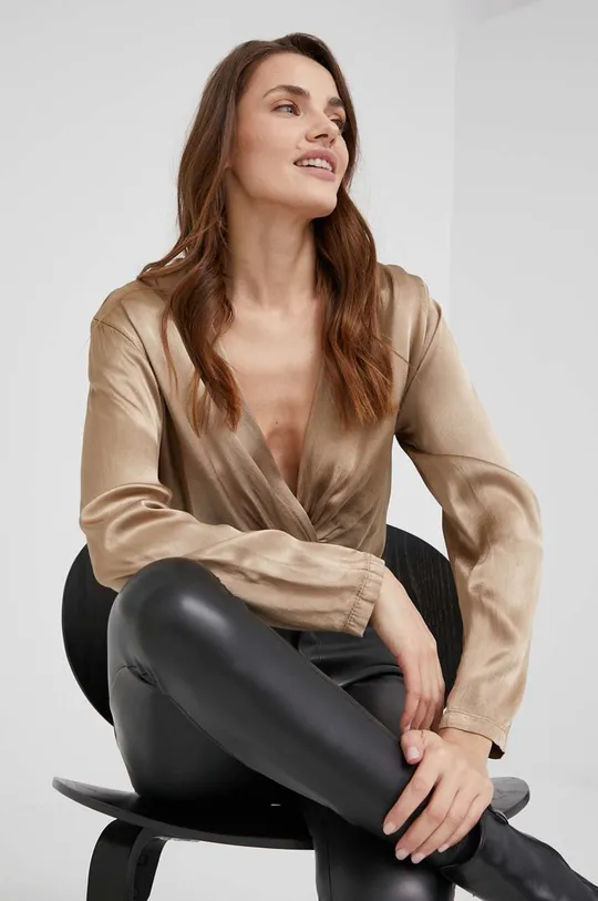 коричневий Блузка Answear Lab Жіночий