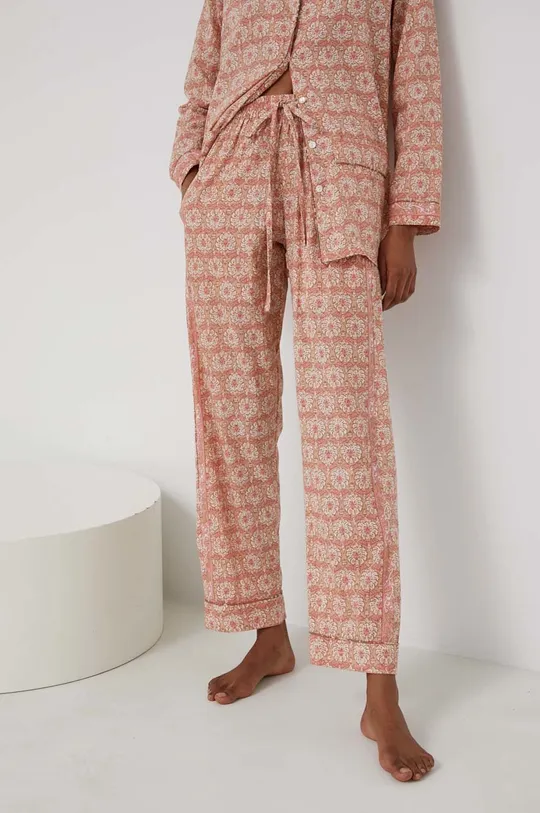 ροζ Βαμβακερές πιτζάμες Answear Lab
