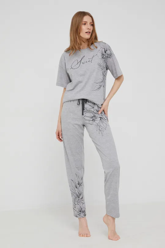 siva Pidžama komplet Answear Lab Ženski