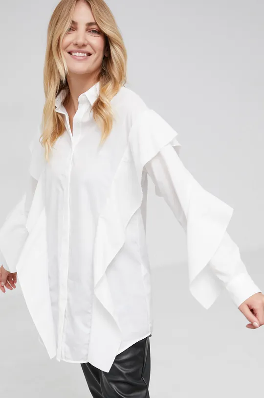 biały Answear Lab Koszula Damski