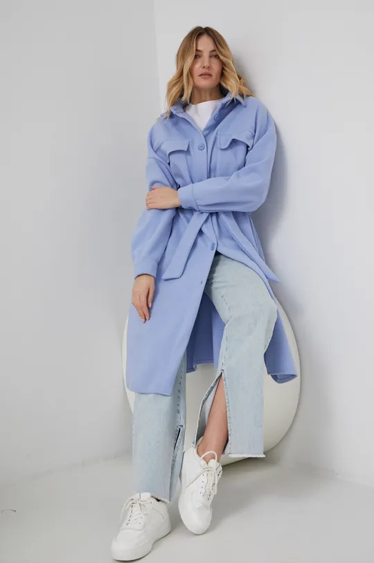 блакитний Answear Lab - Пальто Жіночий