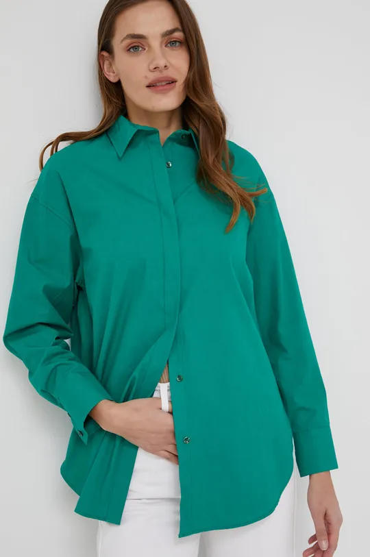 zielony Answear Lab koszula bawełniana Damski