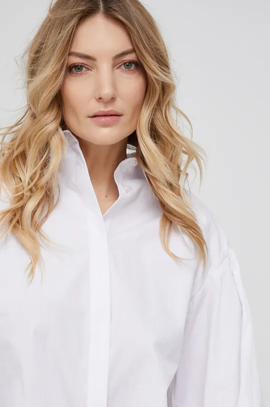 λευκό Βαμβακερό πουκάμισο Answear Lab X Limited collection No Shame No Fear