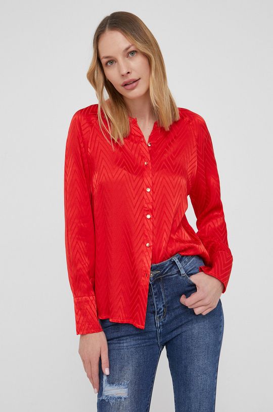 rdeča Answear Lab Majica Ženski