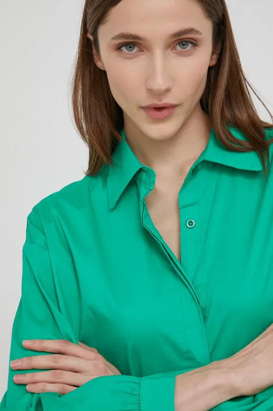 зелёный Хлопковая рубашка Answear Lab