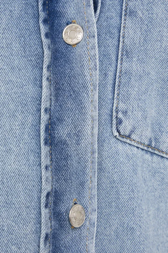 Answear Lab koszula jeansowa answear.LAB X limitowana kolekcja festiwalowa BE BRAVE niebieski