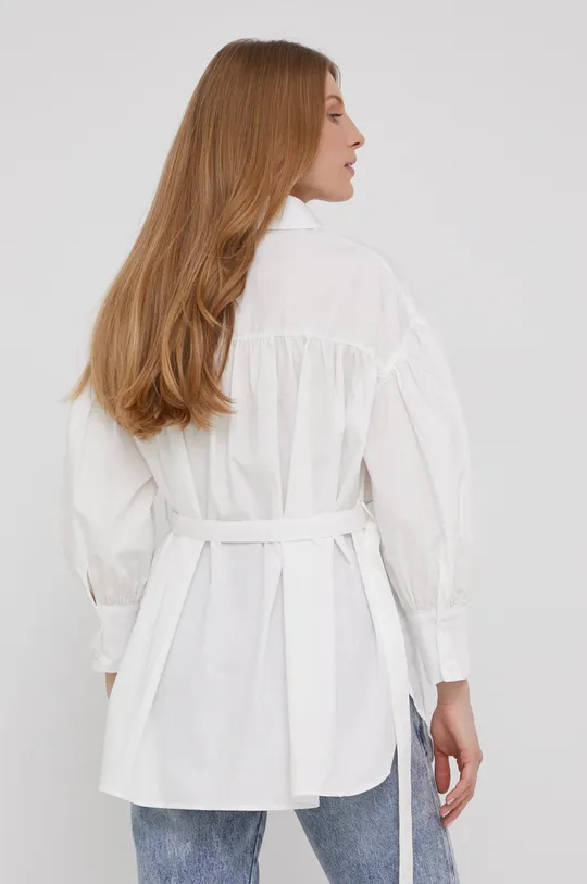 biela Bavlnená košeľa Answear Lab x limitovaná festivalová kolekcia BE BRAVE
