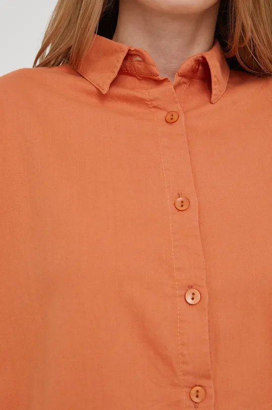 Answear Lab koszula bawełniana pomarańczowy