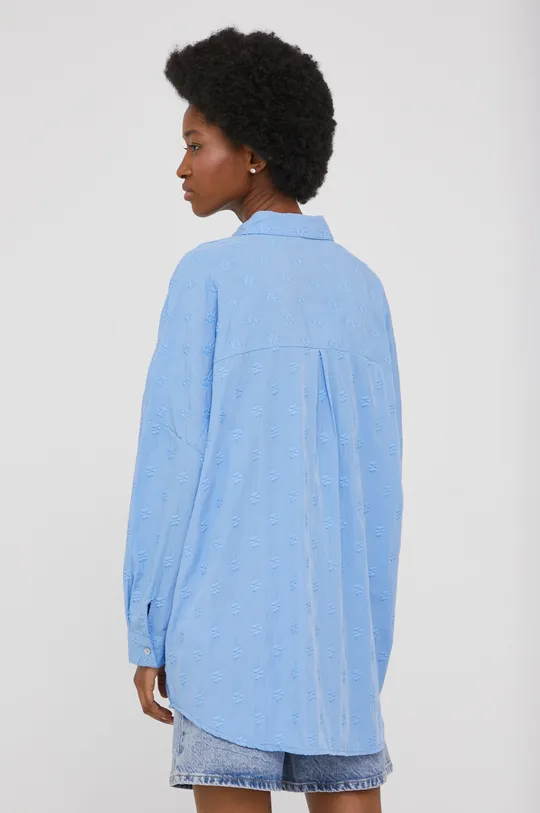 niebieski Answear Lab koszula bawełniana