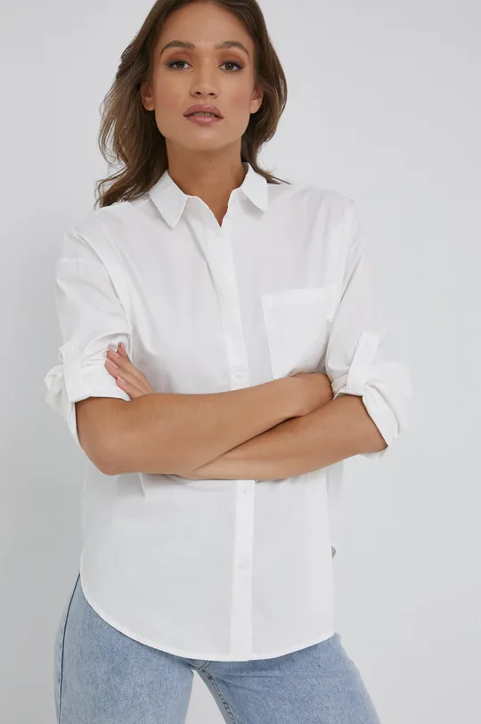 Answear Lab koszula bawełniana biały