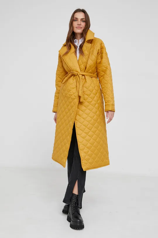 κίτρινο Παλτό Answear Lab Γυναικεία