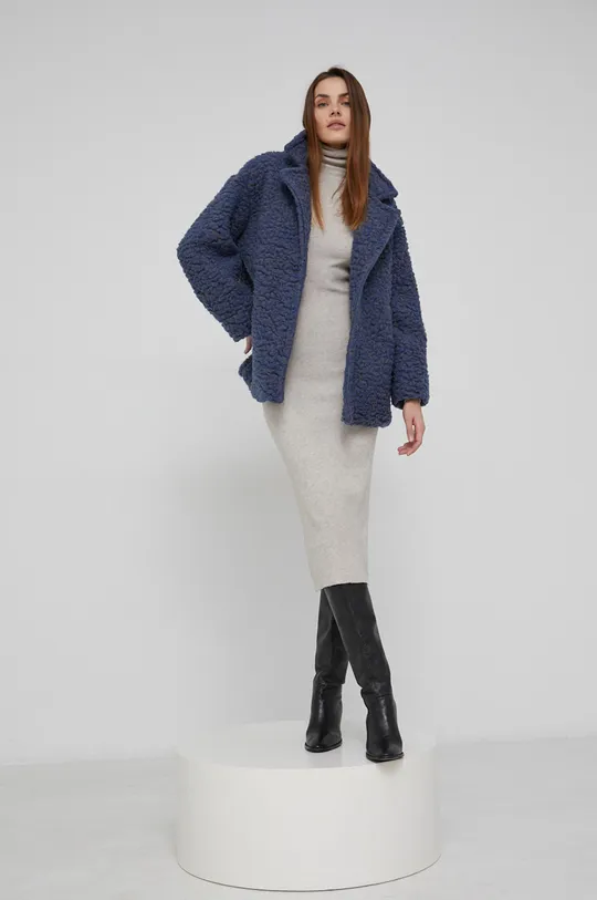 блакитний Пальто з вовною Answear Lab Жіночий