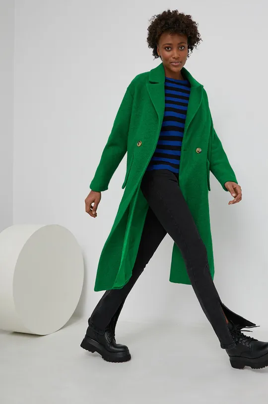 πράσινο Μάλλινο παλτό Answear Lab Γυναικεία