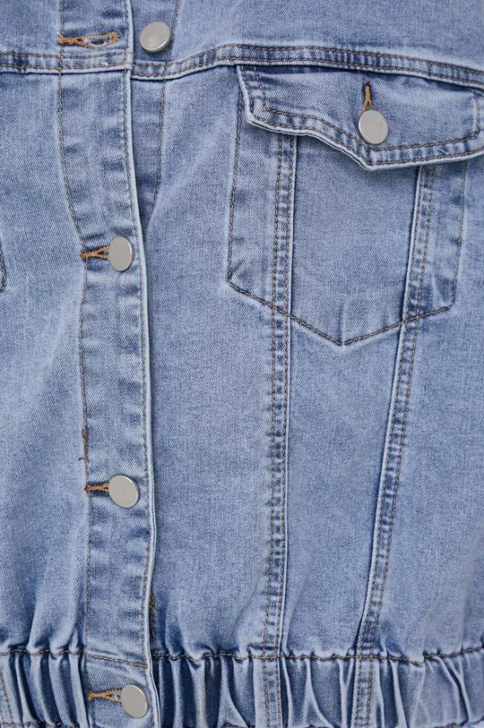 niebieski Answear Lab kurtka jeansowa