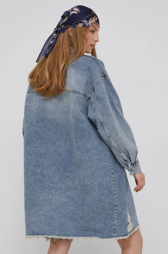 Rifľová bunda Answear Lab x limitovaná festivalová kolekcia BE BRAVE  100% Bavlna