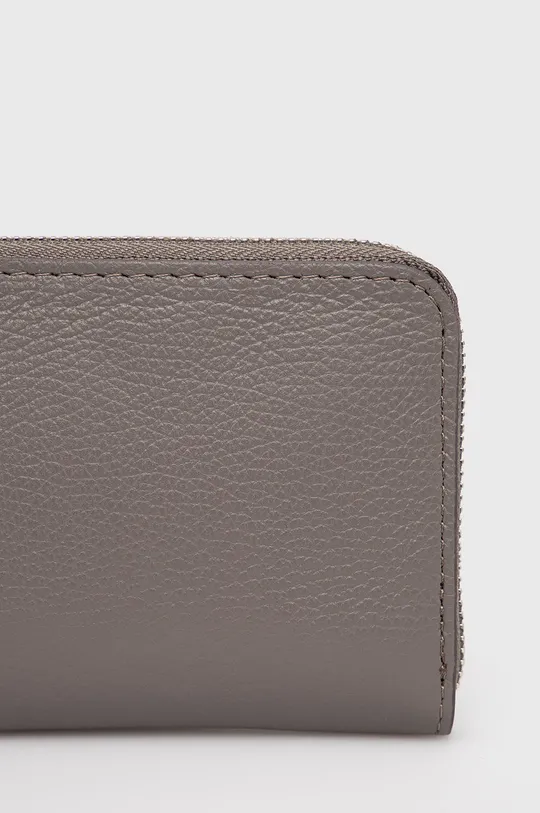 Kožená peňaženka Answear Lab sivá