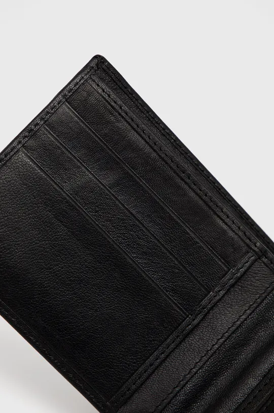 čierna Kožená peňaženka Answear Lab