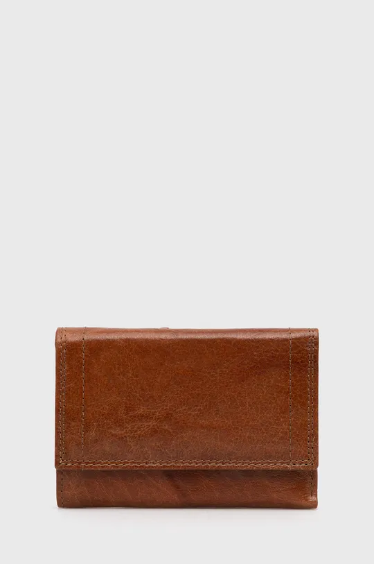 hnedá Kožená peňaženka Answear Lab Dámsky