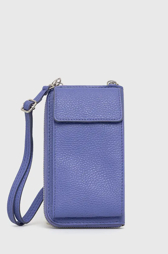 modrá Kožená peňaženka Answear Lab Dámsky