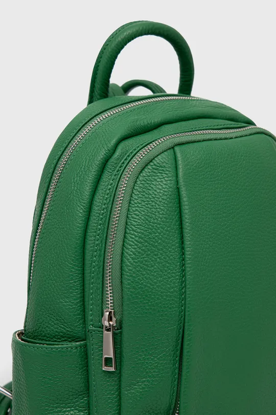 зелений Шкіряний рюкзак Answear Lab X Лімітована колекція BE BRAVE