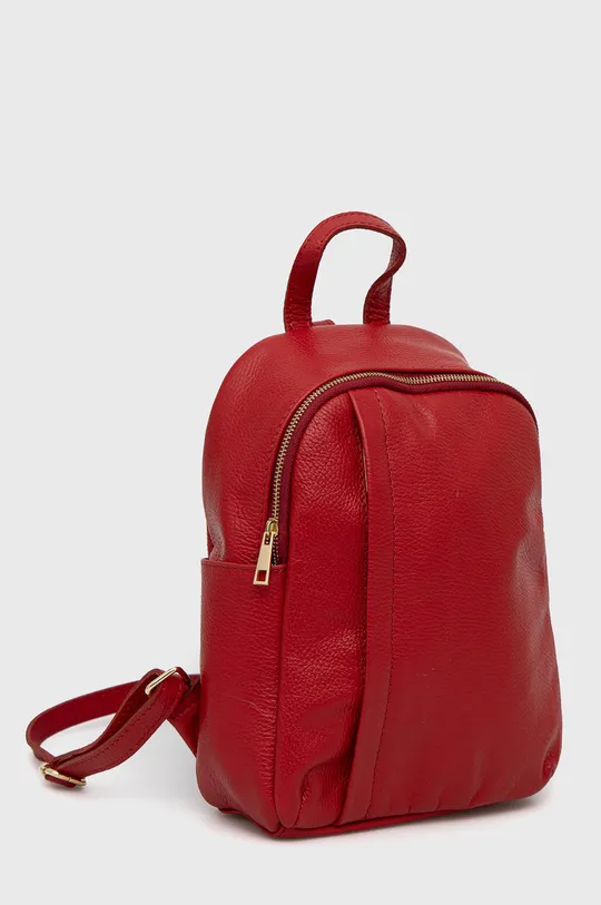 Шкіряний рюкзак Answear Lab червоний