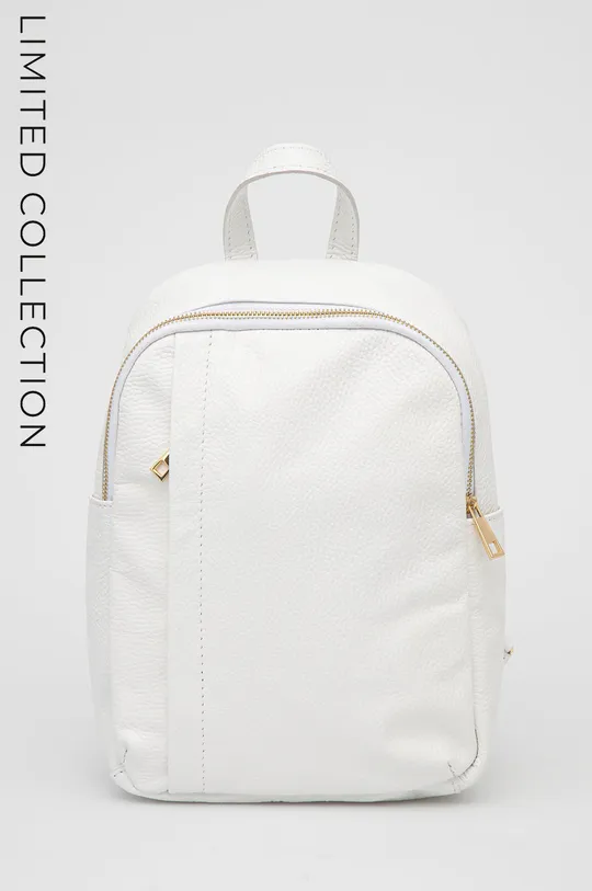 білий Шкіряний рюкзак Answear Lab X Лімітована колекція BE BRAVE Жіночий