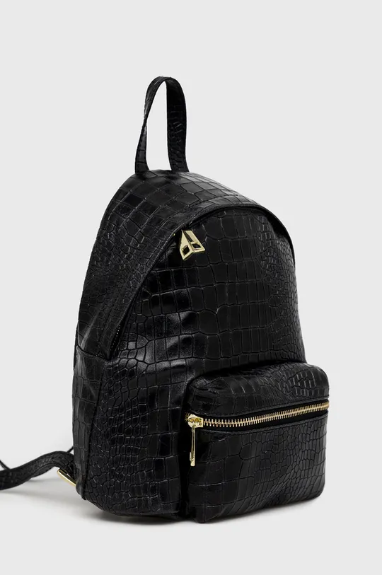 Kožený ruksak Answear Lab x limitovaná festivalová kolekcia BE BRAVE čierna