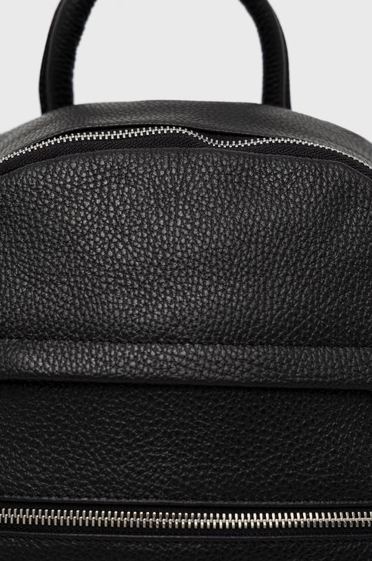 čierna Kožený ruksak Answear Lab x limitovaná festivalová kolekcia BE BRAVE