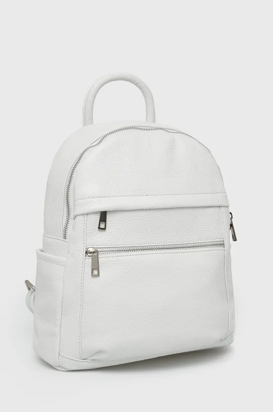 Кожаный рюкзак Answear Lab X Лимитированная коллекция BE BRAVE белый