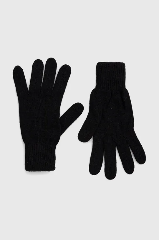 czarny Answear Lab Rękawiczki z lnem i kaszmirem Damski