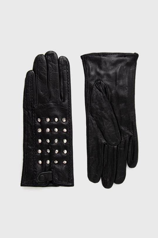 černá Kožené rukavice Answear Lab Dámský