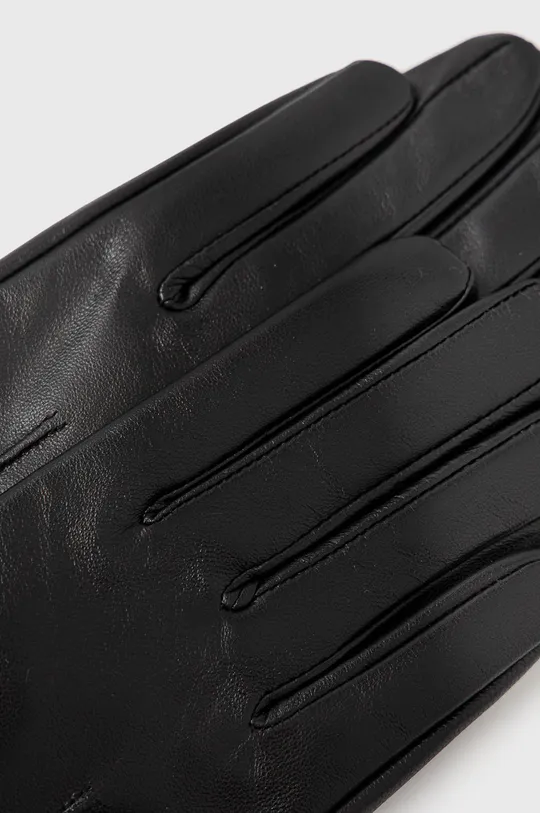 Шкіряні рукавички Answear Lab чорний