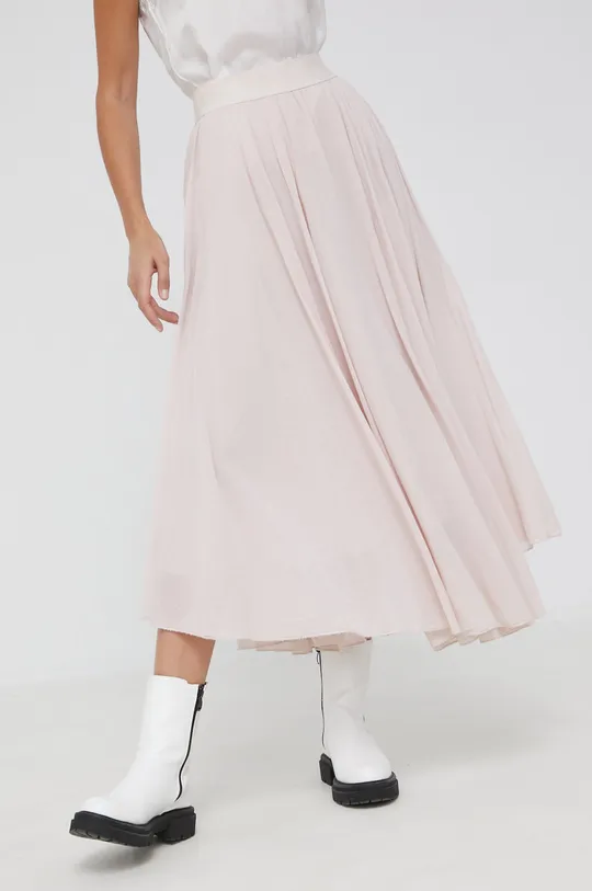 ροζ Βαμβακερή φούστα Answear Lab Γυναικεία