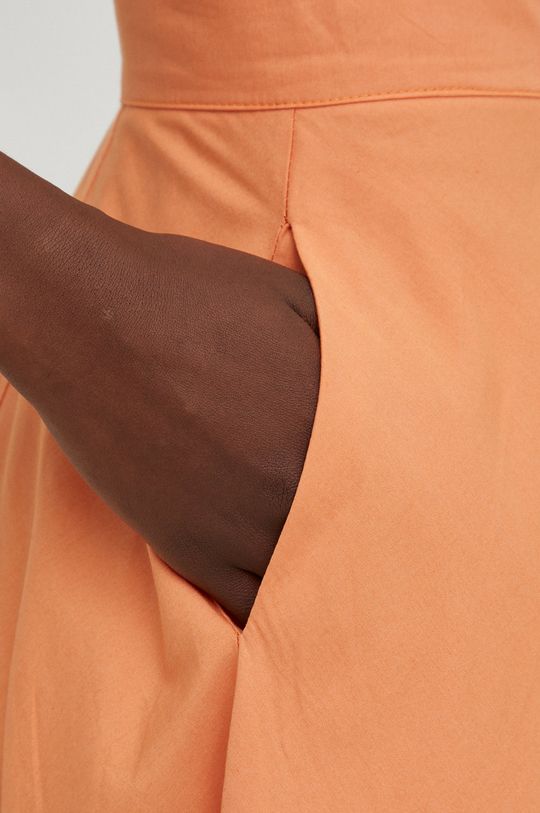 oranžová Bavlněná sukně Answear Lab