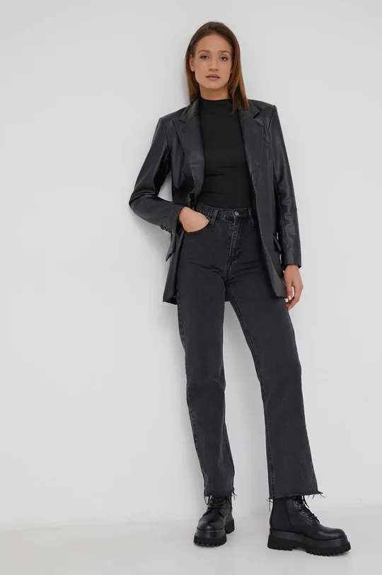 Τζιν παντελόνι Answear Lab Premium Denim μαύρο