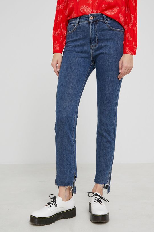 bleumarin Answear Lab jeansi Premium Jeans De femei